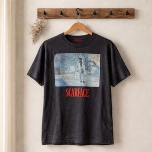 Scarface Graphic Tee in Charcoal by [Brand]